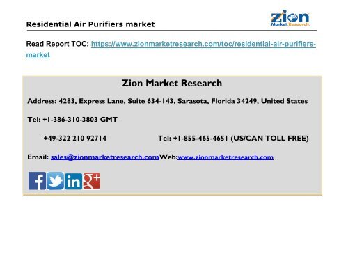 Residential Air Purifiers market