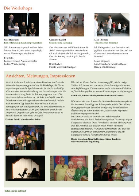 Seniorentheater – mehr als nur eine wunderbare Idee - das ...