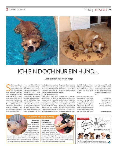 Die Inselzeitung Mallorca September 2016