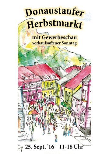Donaustaufer Herbstmarkt Sonntag 25.09.2016