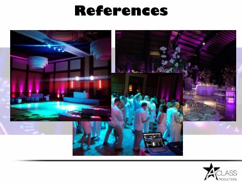 We organize your event - AClass Productions