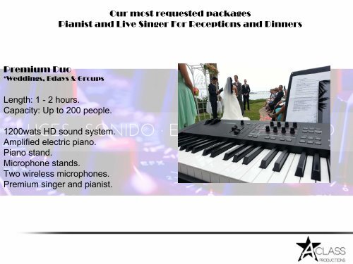 We organize your event - AClass Productions