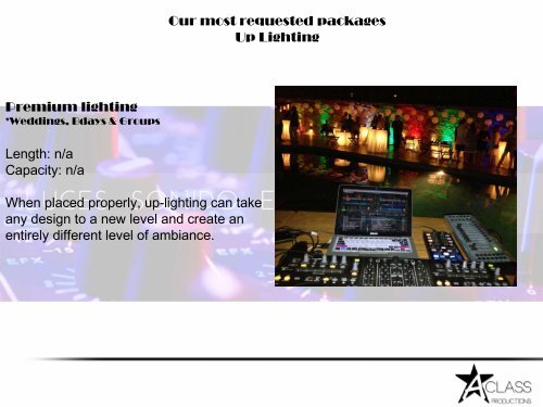 We organize your event - AClass Productions