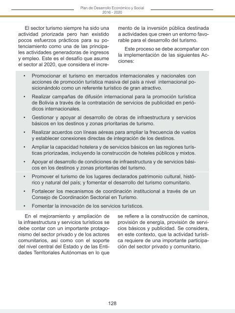 PLAN DE DESARROLLO ECONÓMICO Y SOCIAL