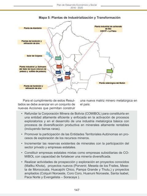 PLAN DE DESARROLLO ECONÓMICO Y SOCIAL