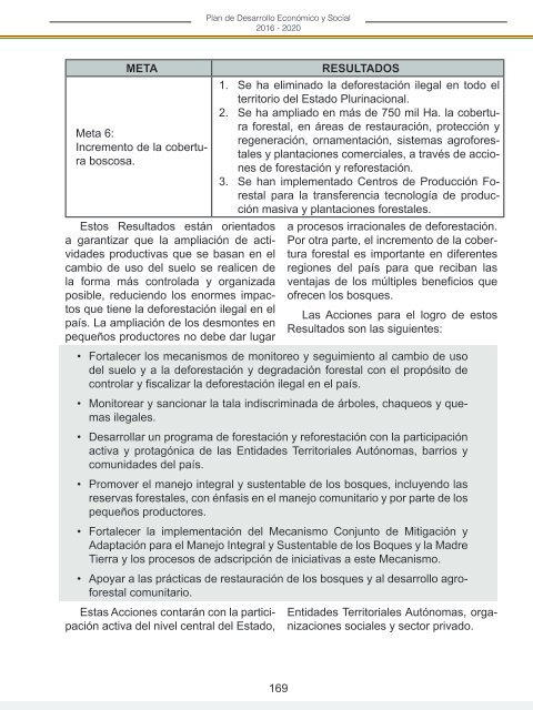 PLAN DE DESARROLLO ECONÓMICO Y SOCIAL