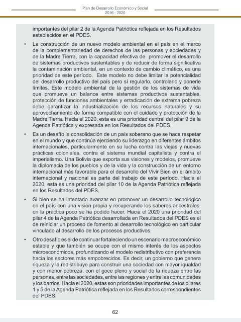 PLAN DE DESARROLLO ECONÓMICO Y SOCIAL