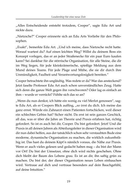 Coopers Welt - Leadership für eine neue Zeit - Leseprobe ISBN 9783950423303