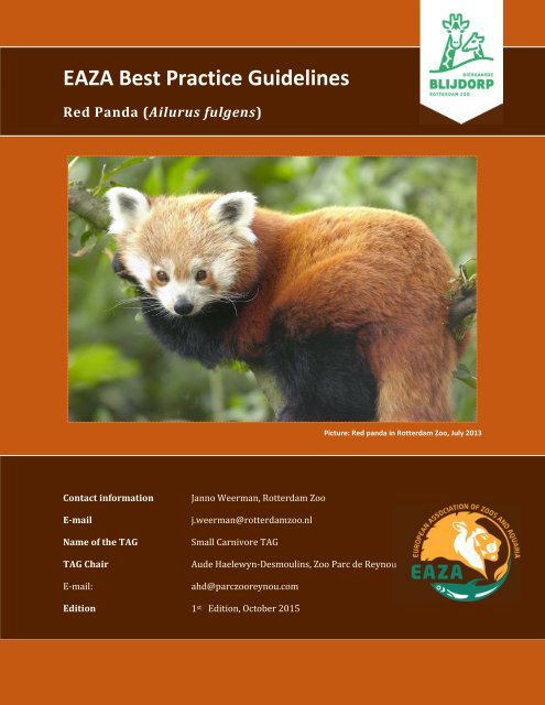 EAZA Best Practice Guidelines