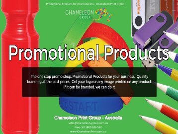 Promotional Products for your business - Chameleon Print Group