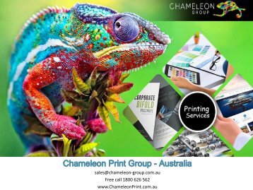 Whole of Business Printing Services - Chameleon Print Group