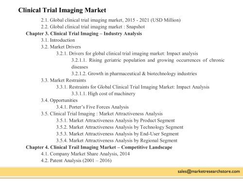 Clinical Trial Imaging Market Growing at a CAGR of 6.30% between 2016 and 2021