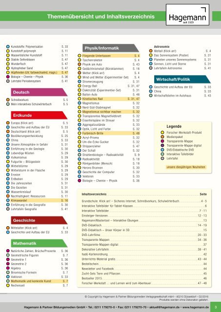 Hagemann Katalog 2016/2017