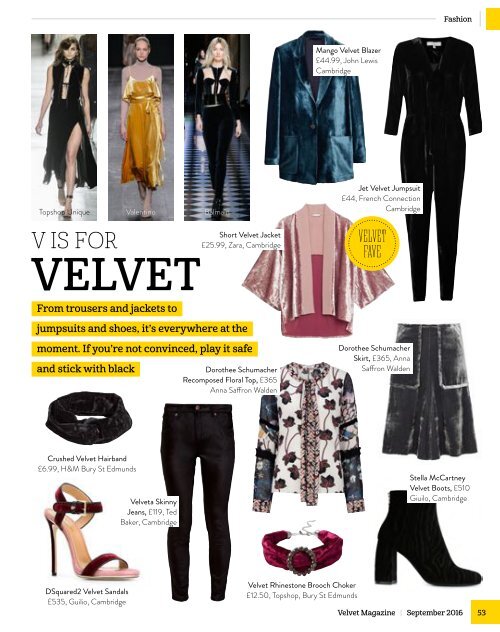 Velvet Magazine September 2016