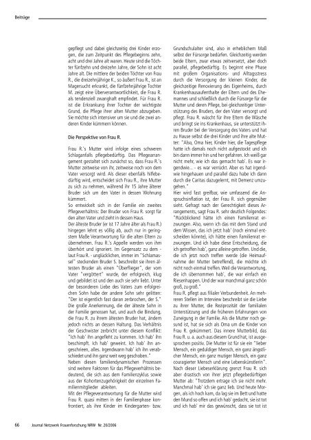 THEMEN: Netzwerk Frauenforschung NRW JOURNAL Nr. 20/2006