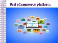 Best eCommerce platform ppt