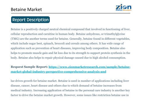 Betaine Market