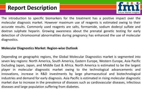 Molecular Diagnostics Market Forecast and Segments, 2016-2026