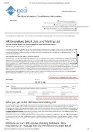 HR Decision Makers email list