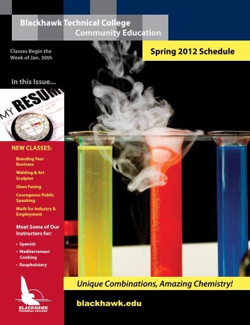 Blackhawk Technical College Community Education Spring 2012 ...