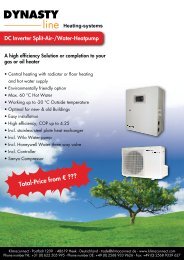 DC Inverter Split-Air-/Water-Heatpump - Klimaconnect