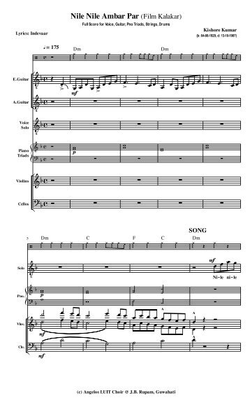 NEELE NEELE AMBAR PAR (Full Orchestral Score)