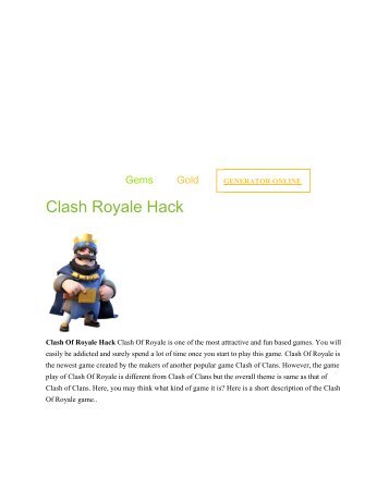 Clash Royale Gems Hack 