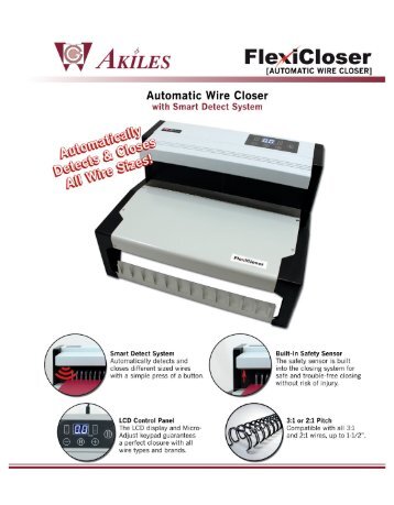 Akiles FlexiCloser Wire Binding Machine by Printfinish.com