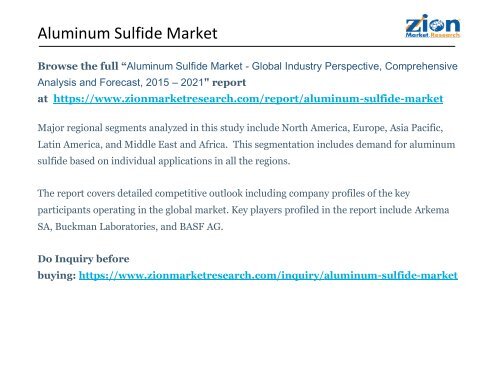 Aluminum Sulfide Market