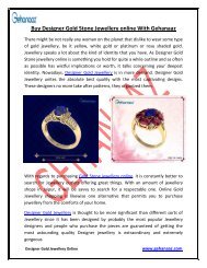 Buy Designer Gold Stone Jewellery online With Gehanaaz