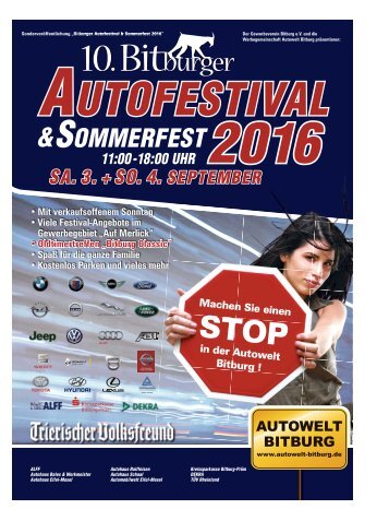 10. Bitburger Autofestival & Sommerfest 2016