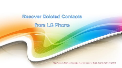 Recover Deleted Contacts from LG Phone