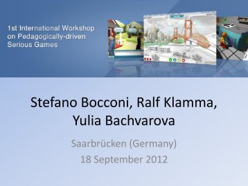 Stefano Bocconi, Ralf Klamma, Yulia Bachvarova - Cyntelix