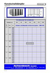 Kanalschalldämpfer - Achenbach GmbH