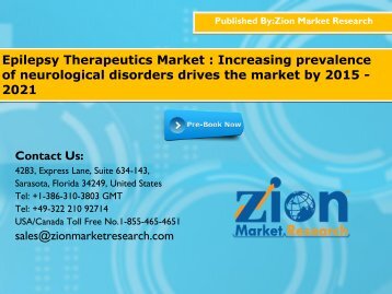 Epilepsy Therapeutics Market