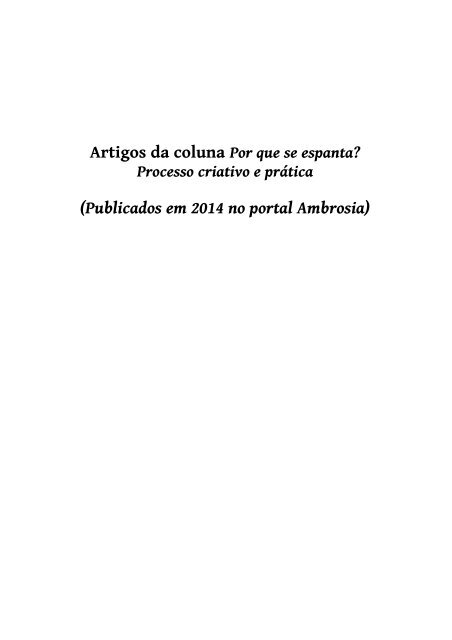 SEQUÊNCIAS, Artigos e outras publicações Entre 2008-14_Paulo Vitor Grossi (2016)