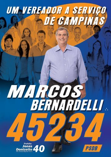 UM VEREADOR A SERVIÇO DE CAMPINAS  - MARCOS BERNARDELLI - Nº 45234
