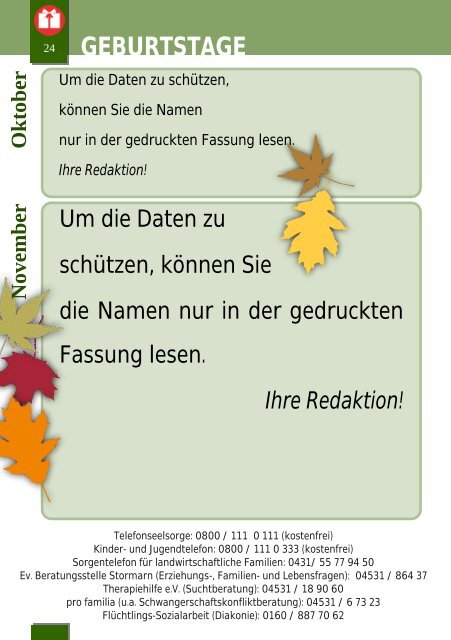 Gemeindebrief September Oktober November INTERNET