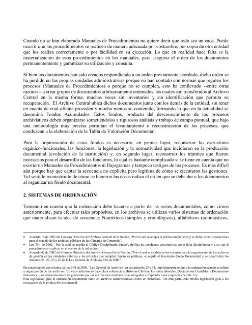 Cartilla de Ordenación  AGN 1