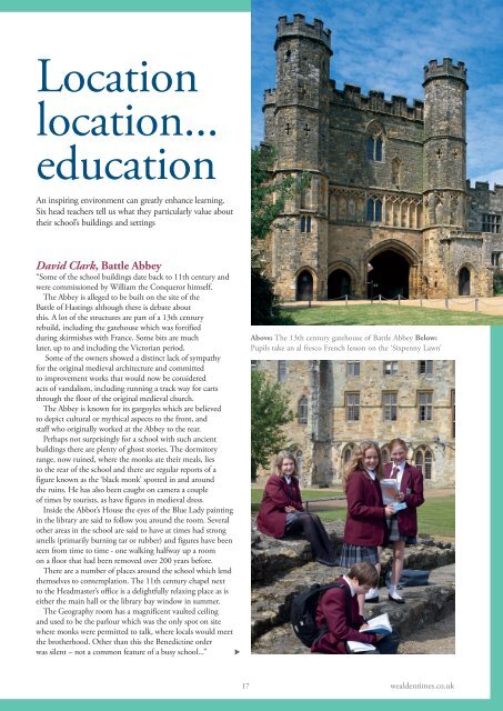 Wealden Times | WT175 | September 2016 | Education supplement inside