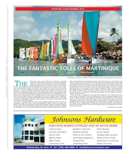 Caribbean Compass Yachting Magazine September 2016