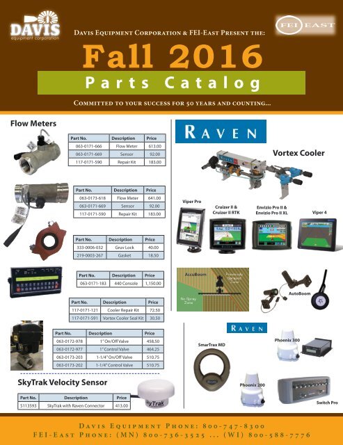 Fall Parts Catalog - FY2017