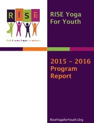 2015-2016 RISE Program Report