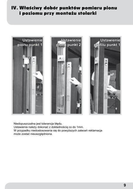 Instrukcja montażu drzwi zewnętrznych wejściowych - Consalnet