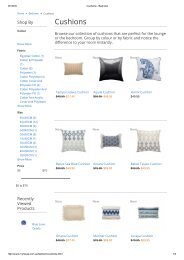 Cushions - Bedroom