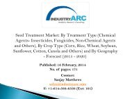 Seed Treatment Market- increasing prominence of soybean seed treatment- IndustryARC.