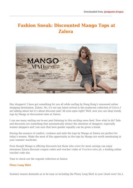 Zalora Voucher Codes