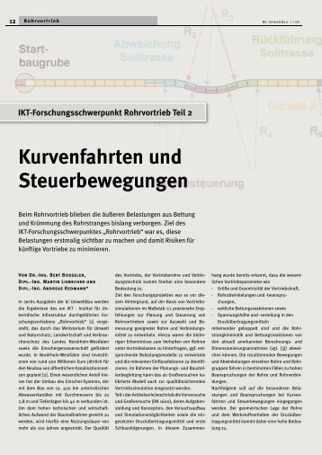 IKT-Forschungsschwerpunkt Rohrvortrieb - Nodig-Bau.de