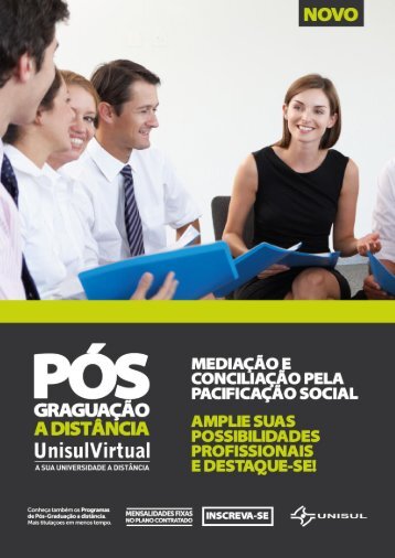 Pós em Mediação e Conciliação pela Pacificação Social