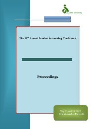 Annual Iranian Accounting Conference Proceedings